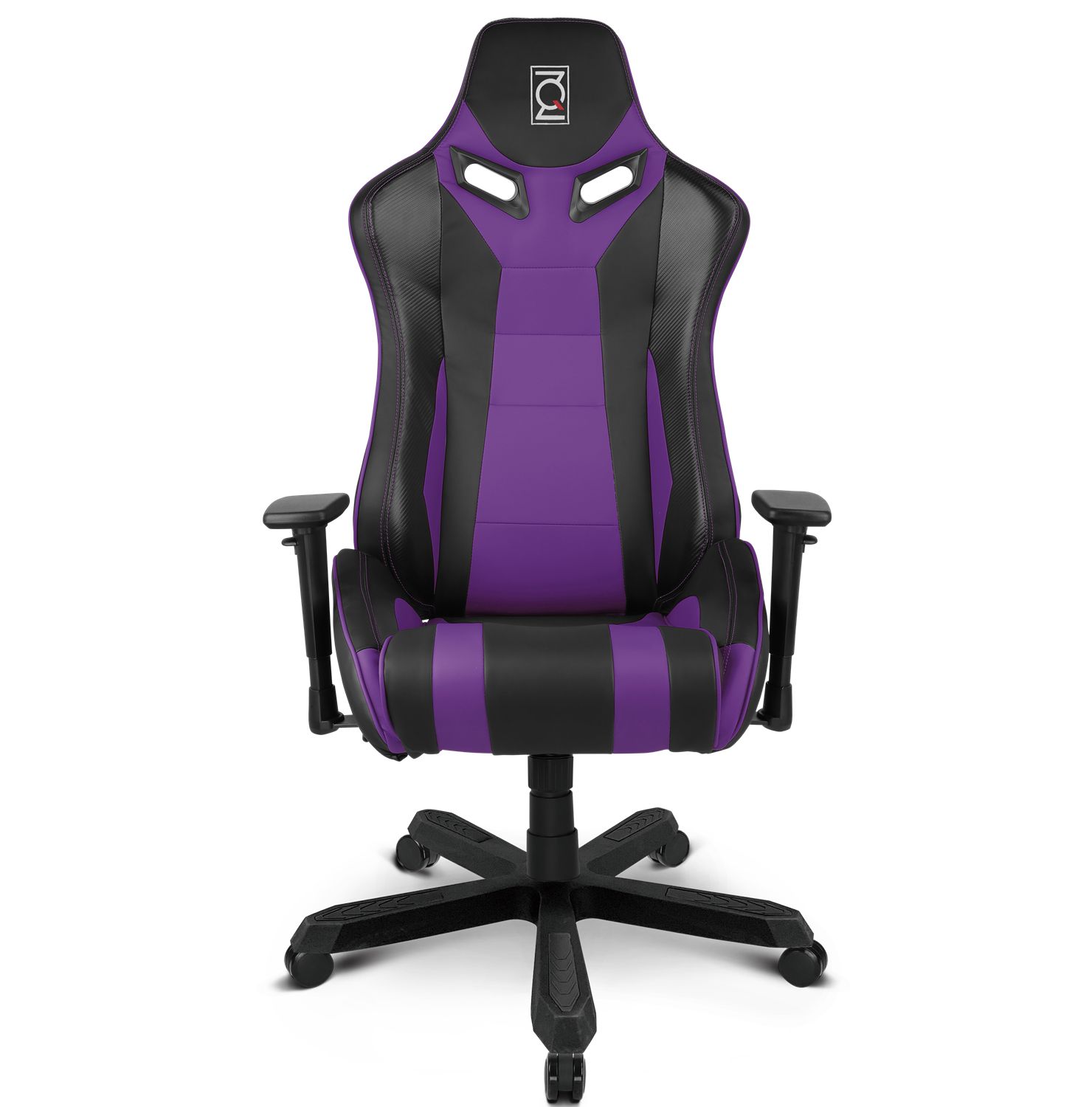 Black and shop purple gaming chair