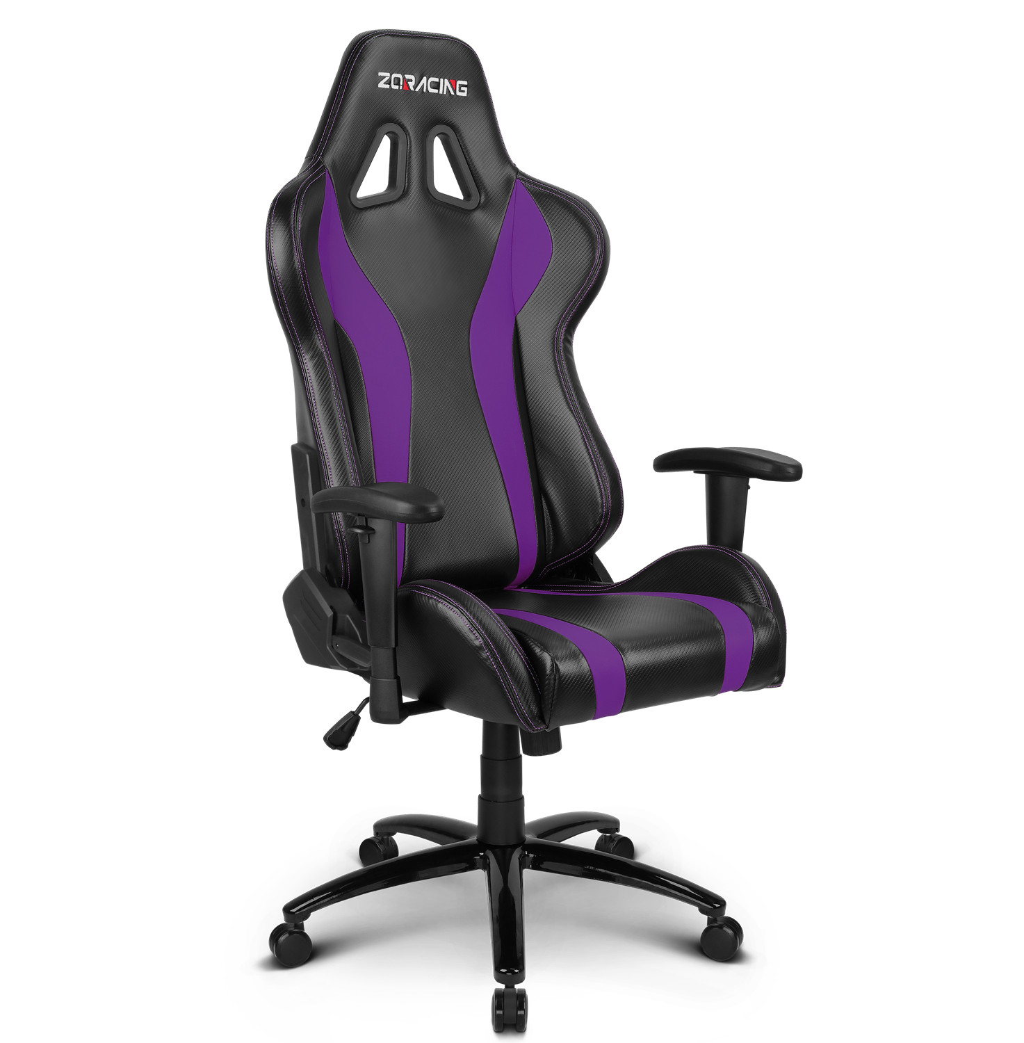 Zqracing V6 Racer Series Gaming Office Chair Purple Black Zqracing